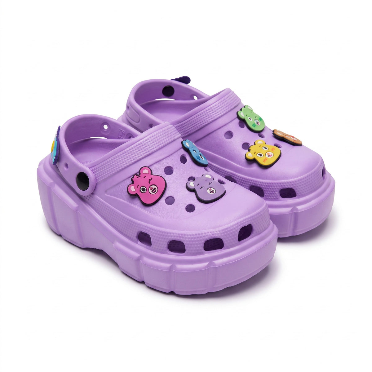Sandalias de Ositos Cariñositos en color lila para mujer, vista lateral