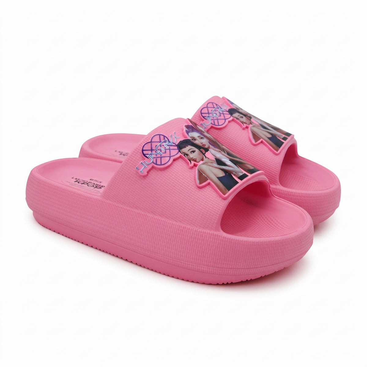 Sandalias de Guerreras K-Pop en color rosa para niña, vista lateral