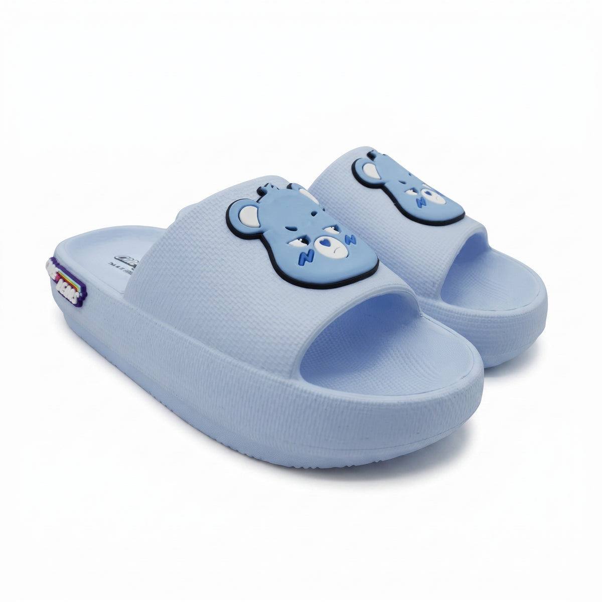 Sandalias de Ositos Cariñositos en color azul para niña, vista lateral